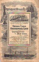 PASSENGER LIST: United States Mail Steamer "ST. LOUIS"