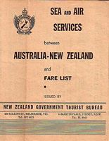 SEA and AIR SERVICES between AUSTRALIA - NEW ZEALAND