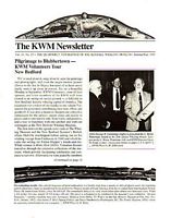 THE KWM NEWSLETTER - The Quarterly Newsletter of the Kendall Whaling Museum - Vol 13, No. 2/3