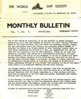 QUEENSLAND MONTHLY BULLETIN of the WORLD SHIP SOCIETY:  Volume 2