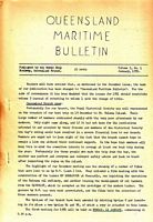 QUEENSLAND MARITIME BULLETIN of the WORLD SHIP SOCIETY - Queensland Branch:   Volume 3