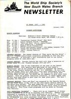 NEWSLETTER - World Ship Society (N. S. W. Branch) - 1982