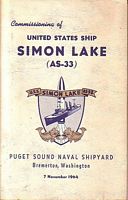 Commissioning of United States Ship SIMON LAKE (AS-33)