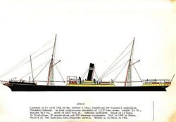 IRON SINGLE-SCREW STEAMSHIP "AIRLIE"