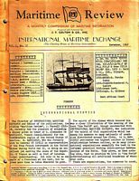 MARITIME REVIEW, A Monthly Compendium of Maritime Information - Volume I, No. 12