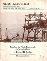 LOADING BY HIGH-LINE ON THE CALIFORNIA COAST  (in Sea Letter, Vol. 6, No.1)