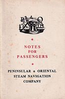 NOTES FOR PASSENGERS