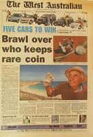 BRAWL OVER WHO KEEPS RARE COIN / The French First Europeans to Claim Australia  (in The West Australian)