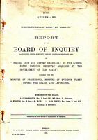 Report of the Board of Inquiry on The LINDON BATES DREDGES "SAMSON" AND "HERCULES", recently acquired by the Government of this State