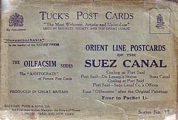 ORIENT LINE POSTCARDS OF THE SUEZ CANAL