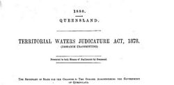 Despatch Transmitting TERRITORIAL WATERS JUDICATURE ACT, 1878