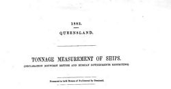 Declaration between British and Russian Governments respecting TONNAGE MEASUREMENT OF SHIPS