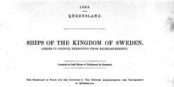 Order in Council exempting from re-measurement SHIPS OF THE KINGDOM OF SWEDEN