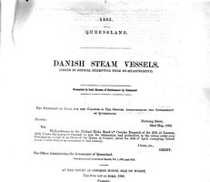 Order in council exempting from re-measurement DANISH STEAM VESSELS