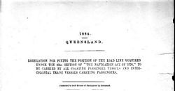 REGULATION FOR FIXING THE POSITION OF THE LOAD LINE REQUIRED UNDER THE 93rd SECTION OF "THE NAVIGATION ACT OF 1876" ....