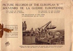 PICTURE RECORDS OF THE EUROPEAN WAR / SOUVENIRS DE LA GUERRE EUROPEENNE 