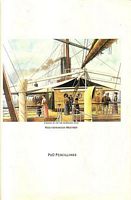 S.S. CANBERRA - Luncheon Menu "Mediterranean Weather - P&O Pencillings"