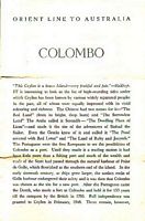 PORTS OF CALL: COLOMBO
