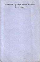 ORIENT LINE / ENGLAND - AUSTRALIA -  NORTH AMERICA - S. S. ORCADES - WRITING PAPER