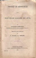 PROGRES ET RESSOURCES DE LA NOUVELLE GALLES DU SUD