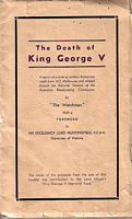 THE DEATH OF KING GEORGE V