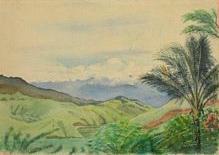 LANDSCAPE - ZENAG FROM MICK LEAHY'S HOUSE, LOOKING TOWARDS BULOLO, PNG