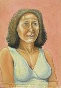 PORTRAIT - ANNA TUWE'EKA OF TAUEMA ISLAND, TROBRIANDS, WEST OF KIRIWINA, Wife of Tuman of Angoram, Sepik