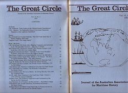 THE GREAT CIRCLE: Journal of the Australian Association for Maritime History -  Volume 15, No. 1 