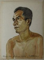 PORTRAIT - TEORU TAU OF VAIROA, TAHITI