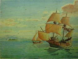 PAINTING - THE VOYAGE OF TORRES