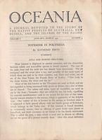 OCEANIA - A Journal devoted to the Study of the Native Peoples of Australia, New Guinea, and the Islands of the Pacific  (Volume I, No. 4, 1931)