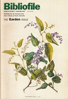 BIBLIOFILE, Journal of Friends of the Library of South Australia.  The Garden Issue: Volume 12, No. 4, 2010  