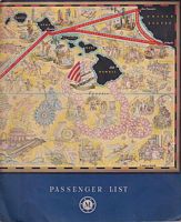 SOUVENIR PASSENGER LIST - S.S. "MONTEREY", First Class