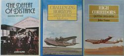 QANTAS AIRWAYS: 1919 - 1970 (in 3 volumes).  1 - DEFEAT OF DISTANCE: Qantas 1919-1939 / 2 - CHALLENGING HORIZONS: Qantas 1939-1954 / 3 - HIGH CORRIDORS: Qantas 1954-1970  