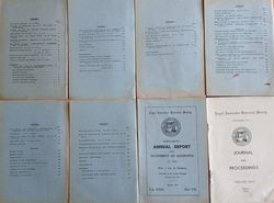 ROYAL AUSTRALIAN HISTORICAL SOCIETY - Journal and Proceedings:   Vol. XXXI, Parts 1 to 7 - 1945