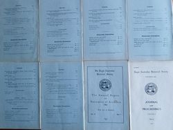 ROYAL AUSTRALIAN HISTORICAL SOCIETY - Journal and Proceedings:   Vol. 47, Parts 1 to 7 - 1961