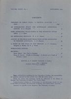 OCEANIA - A Journal devoted to the Study of the Native Peoples of Australia, New Guinea, and the Islands of the Pacific  (Volume XXXIV, No. 1, 1963)