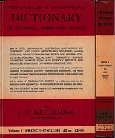 French-English & English-French DICTIONARY OF TECHNICAL TERMS AND PHRASES  (in 2 Volumes)