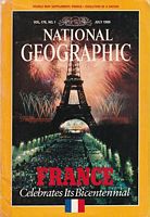 FRANCE CELEBRATES ITS BICENTENNIAL  [in National Geographic Magazine, Vol. 176, No.1, January 1989]