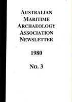 AUSTRALIAN MARITIME ARCHAEOLOGY ASSOCIATION - Newsletter No. 3, 1980