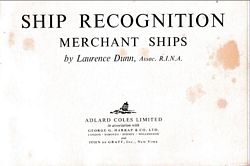 SHIP RECOGNITION, Merchant Ships