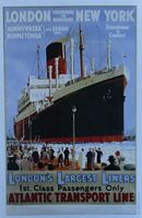 TRAVEL POSTER - ATLANTIC TRANSPORT LINE
