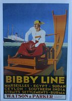 TRAVEL POSTER - BIBBY LINE