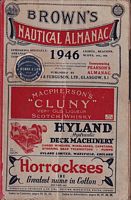 BROWN'S NAUTICAL ALMANAC  1946 (Incorporating "Pearson's Nautical Almanac")