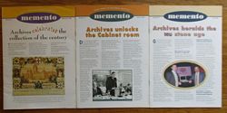 MEMENTO - News from the National Archives (Issues No. 12 to 14)