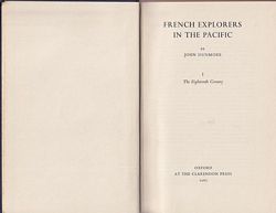 FRENCH EXPLORERS IN THE PACIFIC - Volume I: The Eighteenth Century