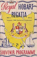 ROYAL HOBART REGATTA - Official Souvenir Programme 1954