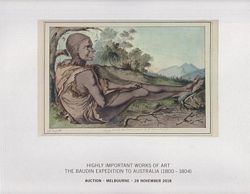 HIGHLY IMPORTANT WORKS OF ART - THE BAUDIN EXPEDITION TO AUSTRALIA (1800-1804)  / Nicolas-Martin Petit (1777-1804) & Charles Alexandre Lesueur 51778-1846) - AUCTION CATALOGUE