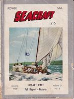 POWER & SAIL SEACRAFT - Aquatic Magazine Covering the Australasian Waterfront.  Vol. 21, No.6 (January 1959)