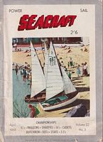 POWER & SAIL SEACRAFT - Aquatic Magazine Covering the Australasian Waterfront.  Vol. 22, No.3 (April 1959)